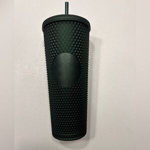 Starbucks Dark Green Tumbler Studded Matte 24oz